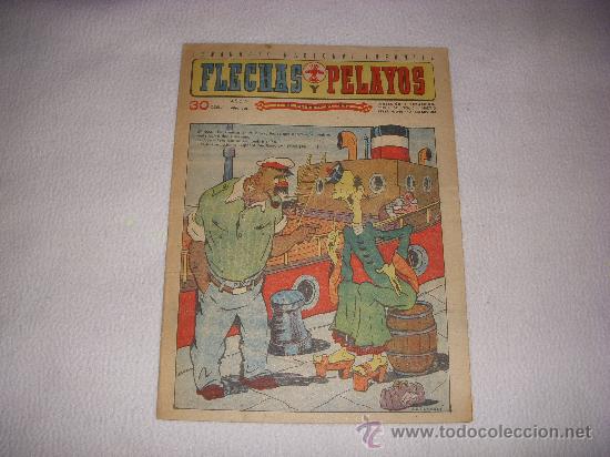Tebeos: FLECHAS Y PELAYOS N&ordm; 201, 30 CTS - Foto 1