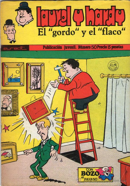 Tebeos: LAUREL Y HARDY - &rdquo;EL GORDO Y EL FLACO&rdquo; - N&ordm; 50 - EUREDIT - A&Ntilde;O 1973. - Foto 1