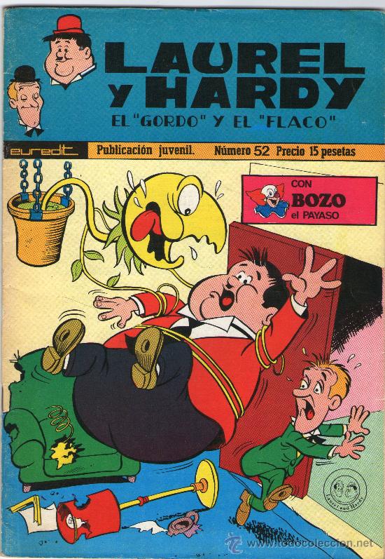 Tebeos: LAUREL Y HARDY - &rdquo;EL GORDO Y EL FLACO&rdquo; - N&ordm; 52 - EUREDIT - A&Ntilde;O 1973. - Foto 1