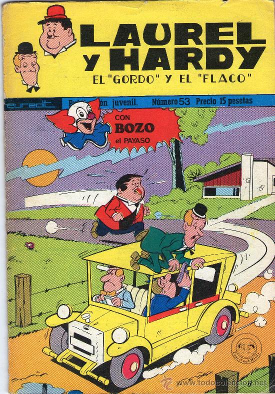 Tebeos: LAUREL Y HARDY - &rdquo;EL GORDO Y EL FLACO&rdquo; - N&ordm; 53 - EUREDIT - A&Ntilde;O 1973. - Foto 1