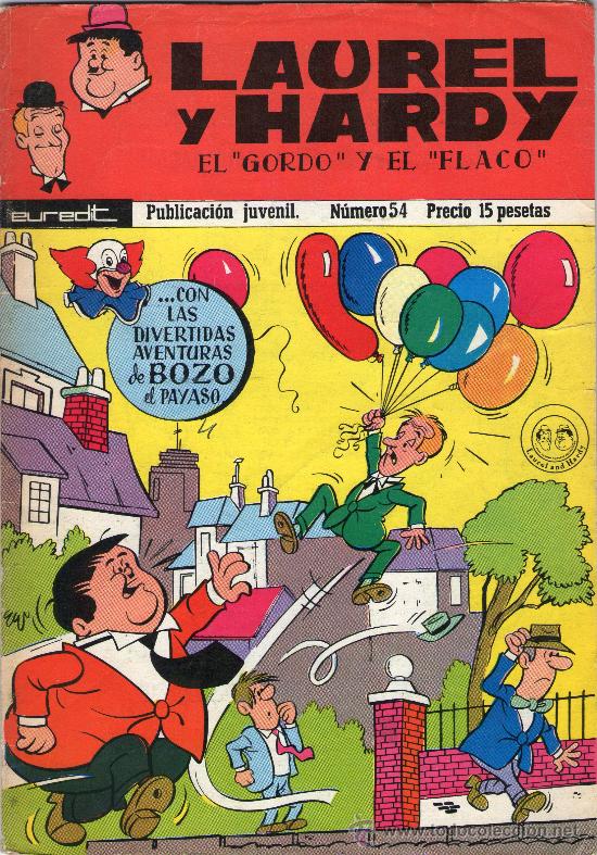 Tebeos: LAUREL Y HARDY - &rdquo;EL GORDO Y EL FLACO&rdquo; - N&ordm; 54 - EUREDIT - A&Ntilde;O 1973. - Foto 1