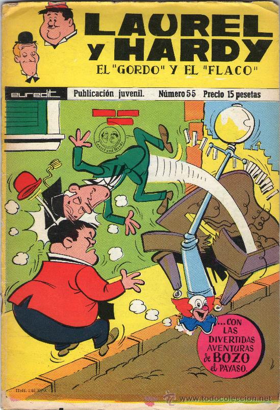 Tebeos: LAUREL Y HARDY - &rdquo;EL GORDO Y EL FLACO&rdquo; - N&ordm; 55 - EUREDIT - A&Ntilde;O 1973. - Foto 1