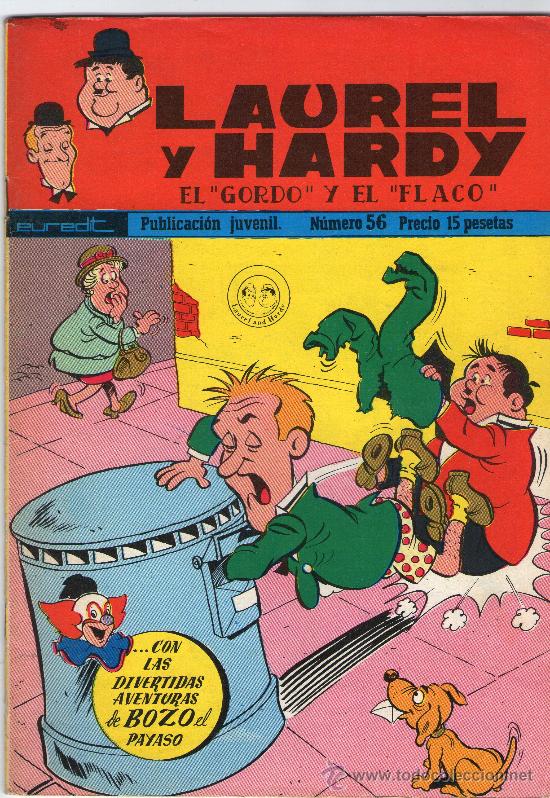 Tebeos: LAUREL Y HARDY - &rdquo;EL GORDO Y EL FLACO&rdquo; - N&ordm; 56 - EUREDIT - A&Ntilde;O 1973. - Foto 1