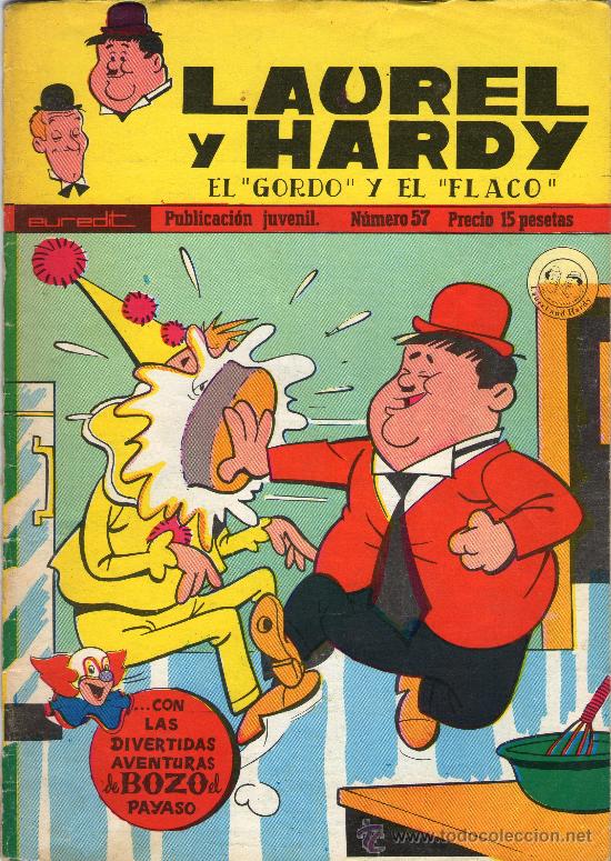 Tebeos: LAUREL Y HARDY - &rdquo;EL GORDO Y EL FLACO&rdquo; - N&ordm; 57 - EUREDIT - A&Ntilde;O 1973. - Foto 1