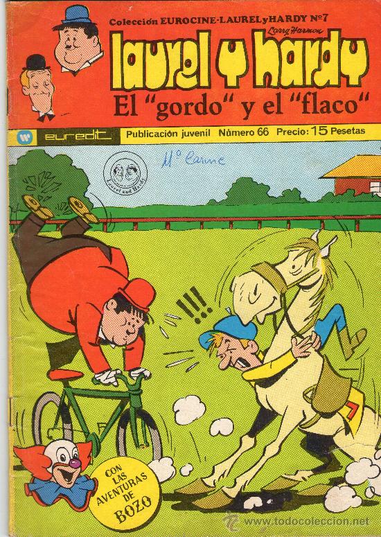 Tebeos: LAUREL Y HARDY - &rdquo;EL GORDO Y EL FLACO&rdquo; - N&ordm; 66 - EUREDIT - A&Ntilde;O 1974. - Foto 1