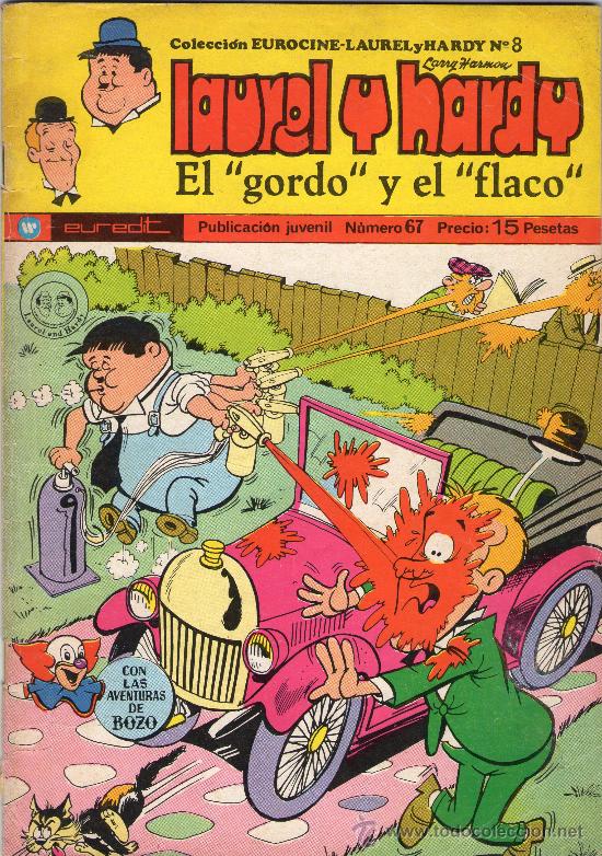 Tebeos: LAUREL Y HARDY - &rdquo;EL GORDO Y EL FLACO&rdquo; - N&ordm; 67 - EUREDIT - A&Ntilde;O 1974. - Foto 1