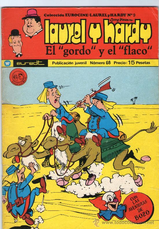 Tebeos: LAUREL Y HARDY - &rdquo;EL GORDO Y EL FLACO&rdquo; - N&ordm; 68 - EUREDIT - A&Ntilde;O 1974. - Foto 1