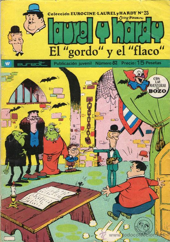 Tebeos: LAUREL Y HARDY - &rdquo;EL GORDO Y EL FLACO&rdquo; - N&ordm; 82 - EUREDIT - A&Ntilde;O 1975. - Foto 1