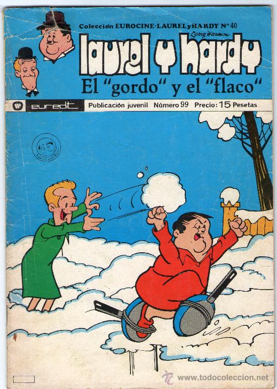 Tebeos: LAUREL Y HARDY - &rdquo;EL GORDO Y EL FLACO&rdquo; - N&ordm; 99 - EUREDIT - A&Ntilde;O 1976. - Foto 1