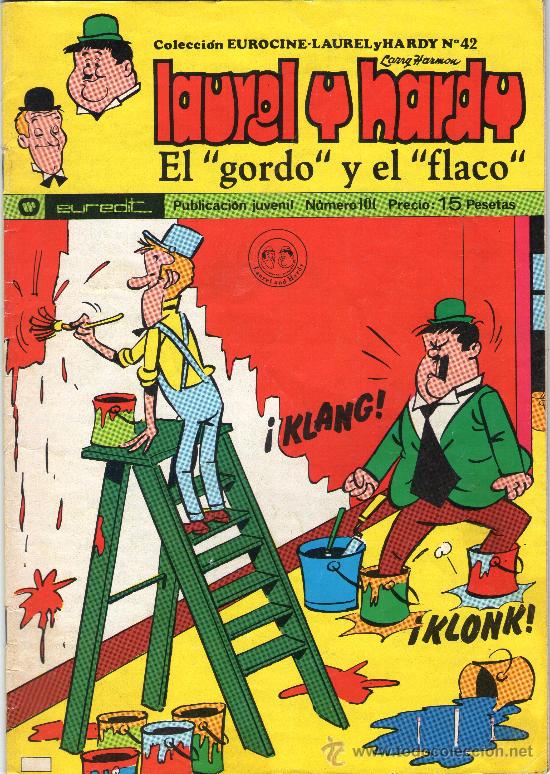 Tebeos: LAUREL Y HARDY - &rdquo;EL GORDO Y EL FLACO&rdquo; - N&ordm; 101 - EUREDIT - A&Ntilde;O 1976. - Foto 1