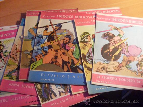 Comics: COLECCION HEROES BIBLICOS . LOTE 16 EJEMPLARES (CLA1)