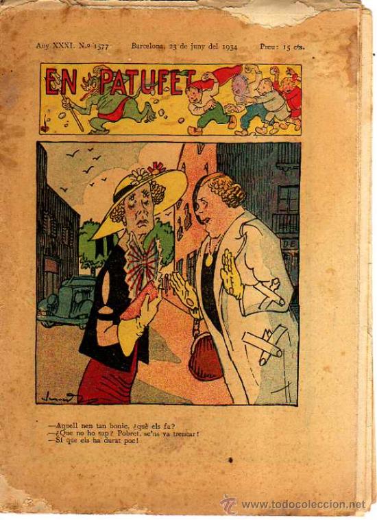 Tebeos: En Patufet. n&ordm; 1577. 1934. - Foto 1
