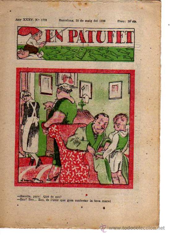 Tebeos: En Patufet. n&ordm; 1778. 1938. - Foto 1
