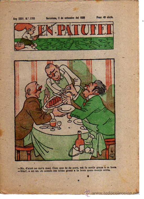 Tebeos: En Patufet. n&ordm; 1793. 1938. - Foto 1