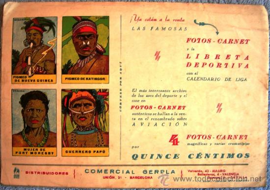 Tebeos: EL INTREPIDO ARIZONA, N&Uacute;M. 10. LA CELADA. ORIGINAL Y CON CROMOS AL DORSO. - Foto 2