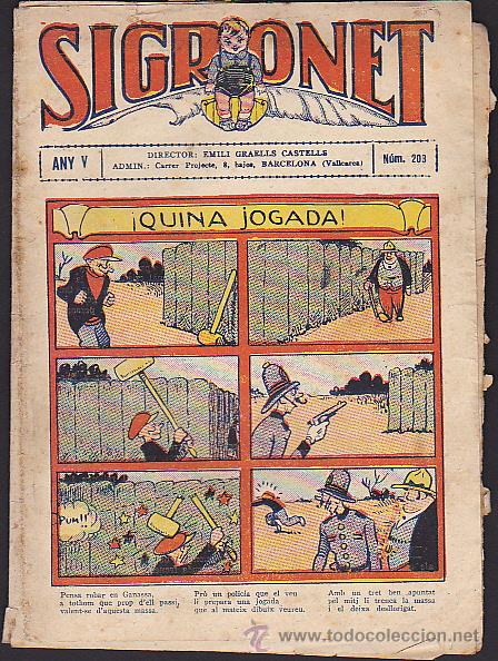 Tebeos: COMIC SIGRONET N&ordm; 203 - Foto 1