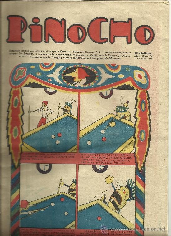 Tebeos: PINOCHO DE CALLEJA N&ordm; 34 - Foto 1