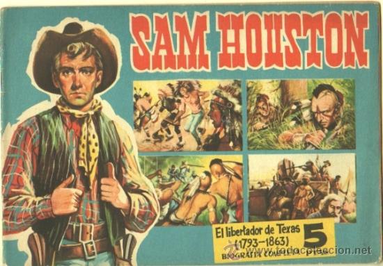 Tebeos: CUADERNOS LEJANO OESTE ORIGINAL N&ordm; 3 EDI. GESTION 1958 SAM HOUSTON - Foto 1