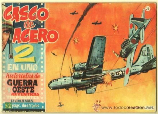 Tebeos: CASCO DE ACERO N&ordm; 23 ORIGINAL EDI. MANHATTAN 1961, 52 P&Aacute;GINAS