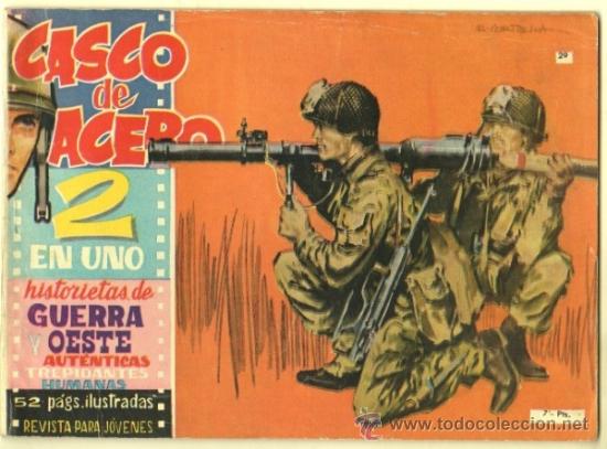 Tebeos: CASCO DE ACERO 2 EN UNO N&ordm; 29 EDITORIAL MANHATTAN 1961 52 P&Aacute;GINAS