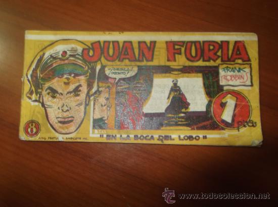 Tebeos: JUAN FURIA N&ordm; 8 EDITORIAL DE HARO ORIGINAL. - Foto 1