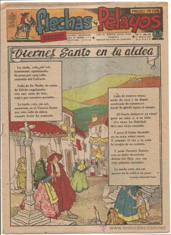 Tebeos: FLECHAS Y PELAYOS N&ordm; 479 - Foto 1
