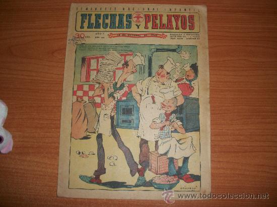 Tebeos: FLECHAS Y PELAYOS N&ordm; 202 ORIGINAL 1943 - Foto 1