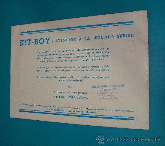 Tebeos: KIT BOY 2da SERIE N&ordm; 5, HORAS DE ANGUSTIA, EDICIONES SORIANO - Foto 2