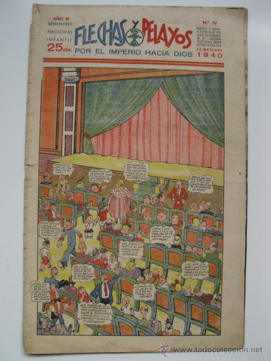 Tebeos: FLECHAS Y PELAYOS - N&ordm; 97 - ORIGINAL - A&Ntilde;O 1940. - Foto 1