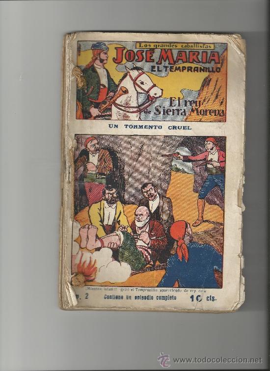 Tebeos: JOSE MARIA EL TEMPRANILLO -EL GATO NEGRO-1920 - Foto 1