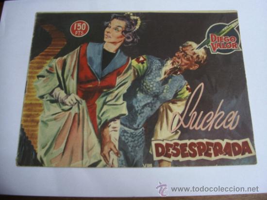 Tebeos: DIEGO VALOR N&ordm; 32 / LUCHA DESESPERADA / EDICIONES CID ORIGINAL - Foto 1