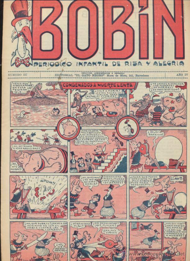 Tebeos: Bob&iacute;n. n&ordm;  157. Gato Negro  1930. - Foto 1