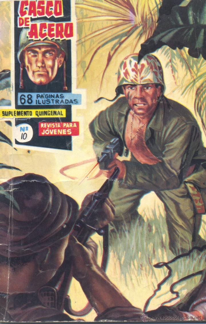 Tebeos: Casco de Acero n&ordm;10 (Ediciones Manhattan, 1963) - Foto 1