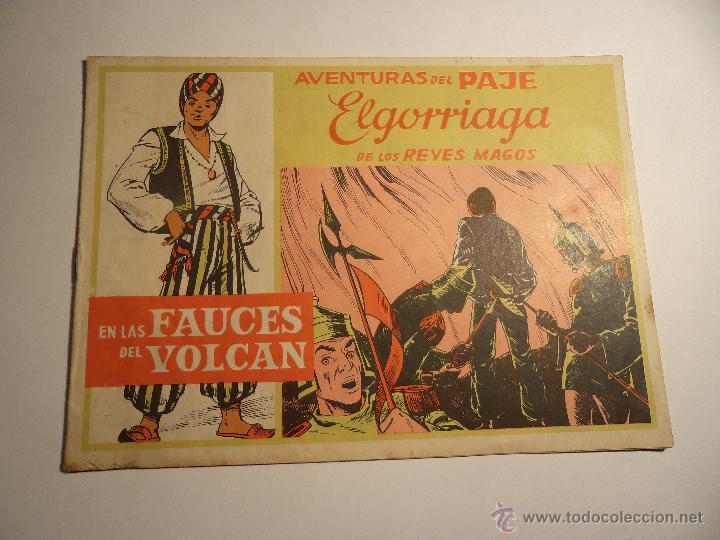Tebeos: Aventuras del Paje Elgorriaga. En las fauces del volcan