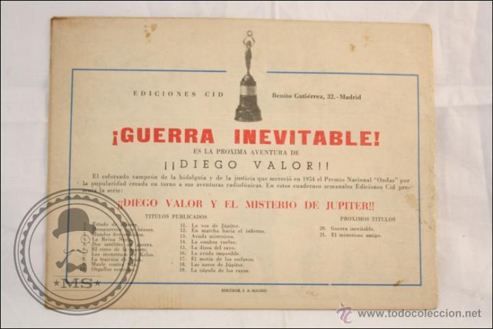 Tebeos: Antiguo C&oacute;mic - Diego Valor. La C&uacute;pula de los Rayos - N&ordm; 19 - Ediciones Cid - 1956 - Foto 4