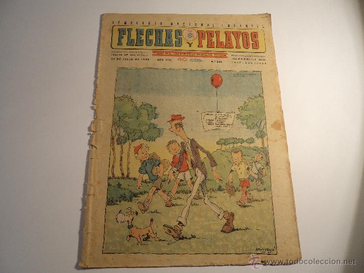 Tebeos: Flechas y Pelayos. n&ordm; 346. Fet y Jons - Foto 1