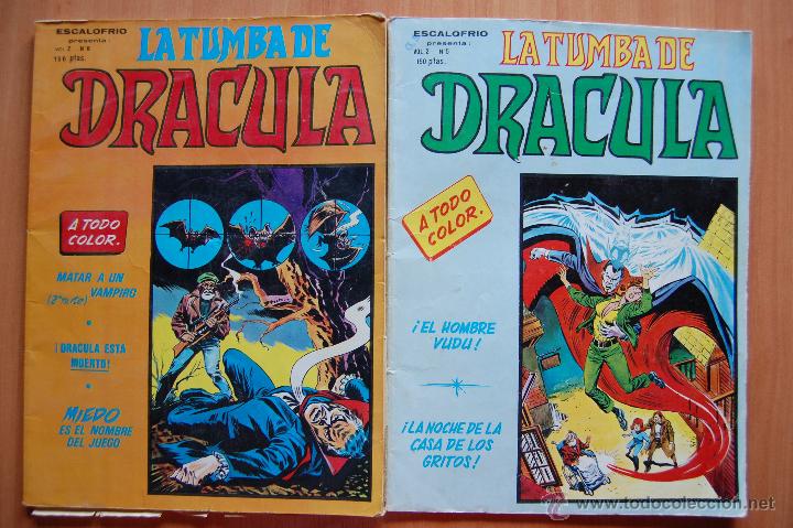 Tebeos: LOTE 2 COMICS TEBEOS LA TUMBA DE DRACULA VOL.2 ED. VERTICE N&ordm; 5 Y 6 - Foto 1