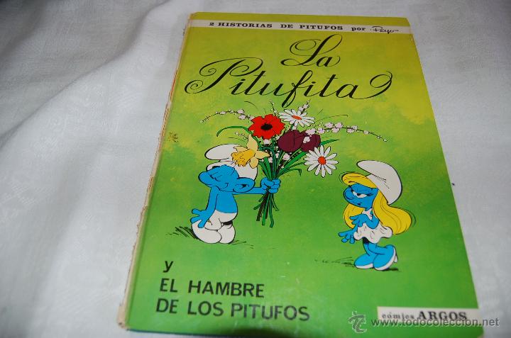 Tebeos: LOS PITUFOS La Pitufita / y El hambre de los pitufos Editorial Argos - Foto 1