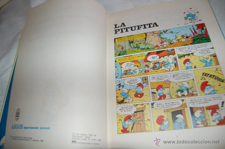 Tebeos: LOS PITUFOS La Pitufita / y El hambre de los pitufos Editorial Argos - Foto 4