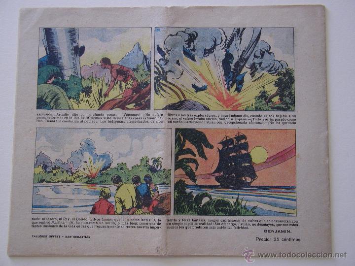 Tebeos: EL B&Oacute;LIDO DE LA ISLA AZUL. A&Ntilde;OS 30. - Foto 2
