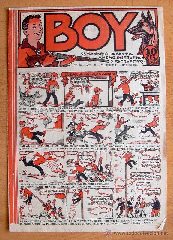 Tebeos: Boy n&ordm; 75 - Editorial Gato Negro 1928 - Foto 1