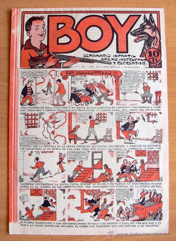 Tebeos: Boy n&ordm; 73 - Editorial Gato Negro 1928 - Foto 1
