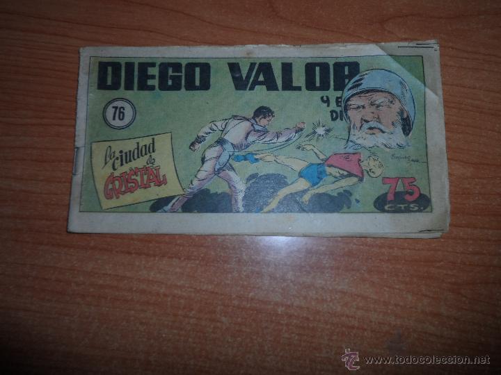 Tebeos: DIEGO VALOR N&ordm; 76 1&ordf; SERIE ORIGINAL EDITORIAL CID - Foto 1
