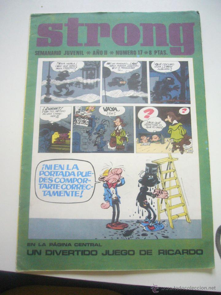 Tebeos: STRONG N&ordm; 17. CON ULTRASON, LOS PITUFOS, LOS TURISTAS ARGOS 1969 PEYO ROBA FRANQUIN ARX368
