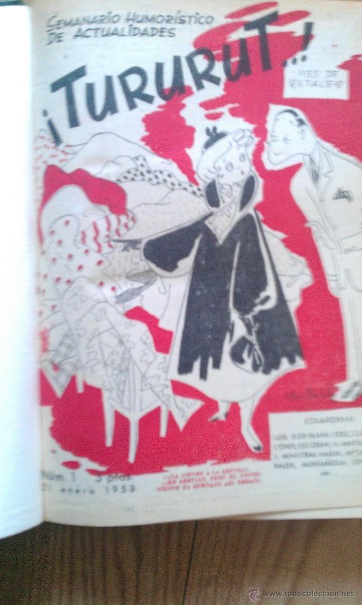 Tebeos: 1953. TURURUT, REVISTA DE HUMOR. 34 NUMEROS. COLECCION COMPLETA
