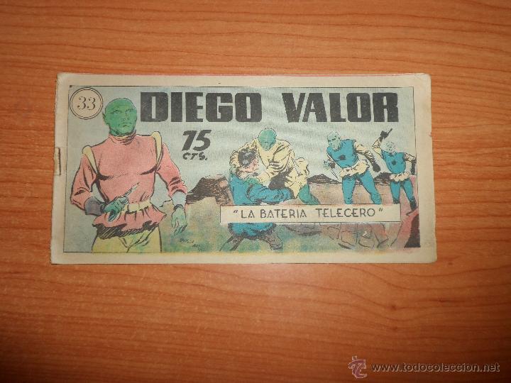 Tebeos: DIEGO VALOR N&ordm; 33 1&ordf; SERIE ORIGINAL EDITORIAL CID - Foto 1