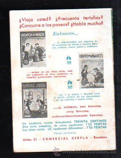 Tebeos: CUENTOS Y CHISTES MORROCOTUDOS. SERIE 6. N&ordm; 24. COMERCIAL GERPLA - Foto 2