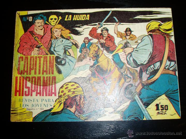 Tebeos: CAPITAN HISPANIA N&ordm; 8. EDITORIAL CREO. ORIGINAL. - Foto 1