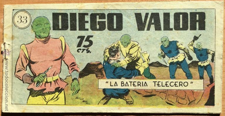 Tebeos: DIEGO VALOR N&ordm; 33 - LA BATERIA TELECERO - 1955 - Foto 1