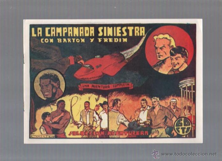 Tebeos: FACSIMIL. LA CAMPANA SINIESTRA CON BARTON Y FREDIN. TIPOGRAFIA ARTISTICA - Foto 1